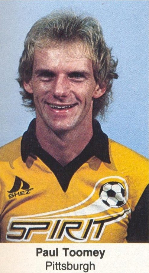 Paul Toomey, Pittsburgh Spirit team portrait in the gold home kit
