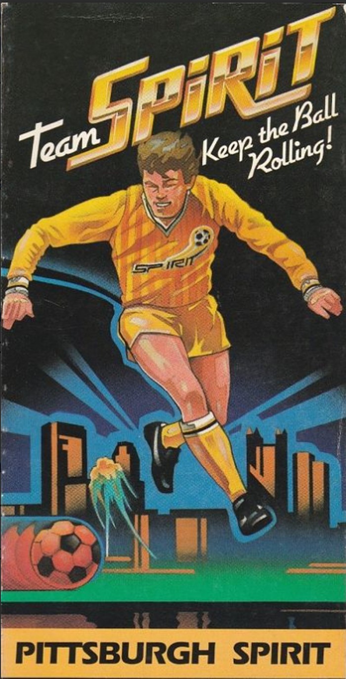 Vintage Pittsburgh Spirit poster: Team Spirit, Keep the Ball Rolling